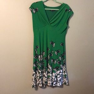 Green printed Jones New York dress
